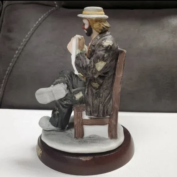 Lightly Loved Figurine - Emmett Kelly Jr. - Stockbroker Clown - 7.5" Tall Flambo - Picture 2 of 6